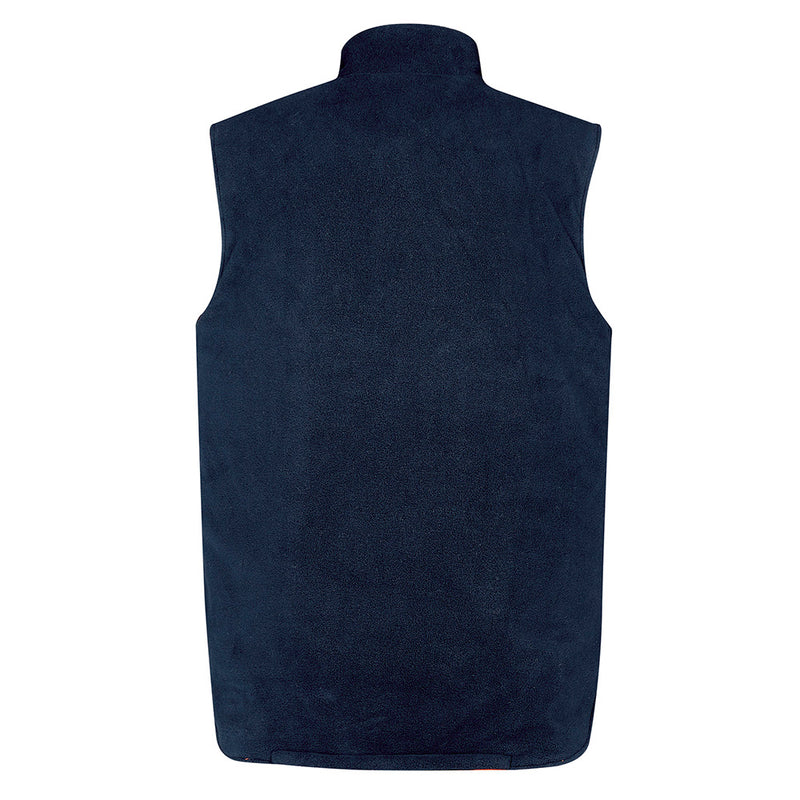 Load image into Gallery viewer, Syzmik TTMC-W23 X-Back 4-in-1 Combo featuring a versatile blue vest with warm fleece lining, reversible design, and multiple pockets, ideal for safety and work environments.
