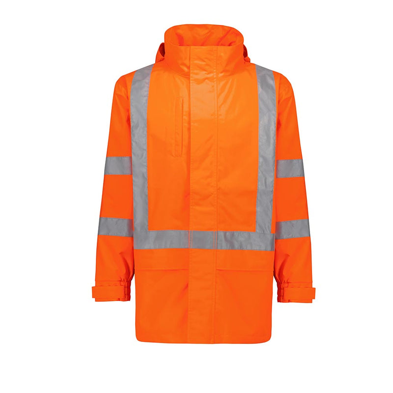 Load image into Gallery viewer, Syzmik TTMC-W23 Hi Vis X Back Ultralite Waterproof Jacket, Orange