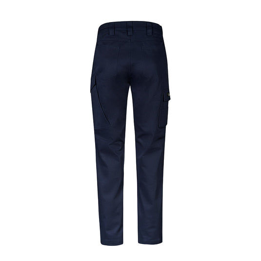 Syzmik Mens Essential Basic Stretch Cargo Pant featuring belt loops, rear pockets, thigh cargo and utility pockets. Straight-leg design with reinforced seams for durability, ideal for active and safety-focused workplaces.