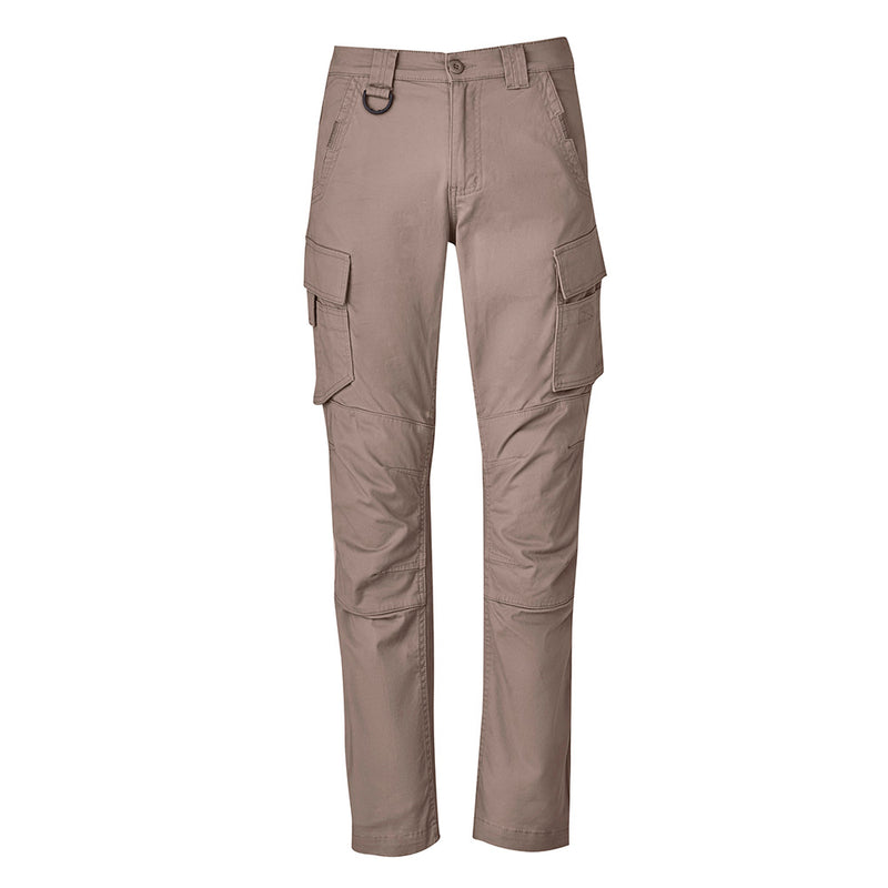 Load image into Gallery viewer, Syzmik Streetworx Curved Cargo Pant featuring multiple pockets, curved leg panels for 3D shape, and durable double-layer knee fabric, designed for comfort and utility in active work environments.