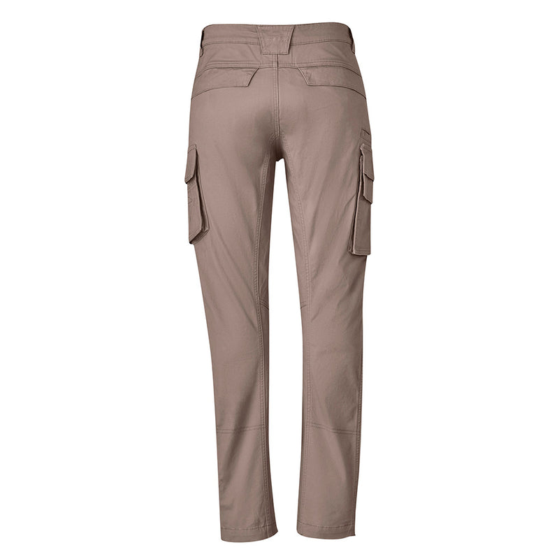 Load image into Gallery viewer, Syzmik Streetworx Curved Cargo Pant featuring multiple pockets and curved leg panels for a 3D shape, designed for enhanced movement and comfort, ideal for workplace safety and utility.