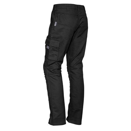 Syzmik Rugged Cooling Cargo Pant featuring visible multi-functional pockets and reinforced stress points, designed for enhanced airflow and movement, ideal for safety and workwear environments.