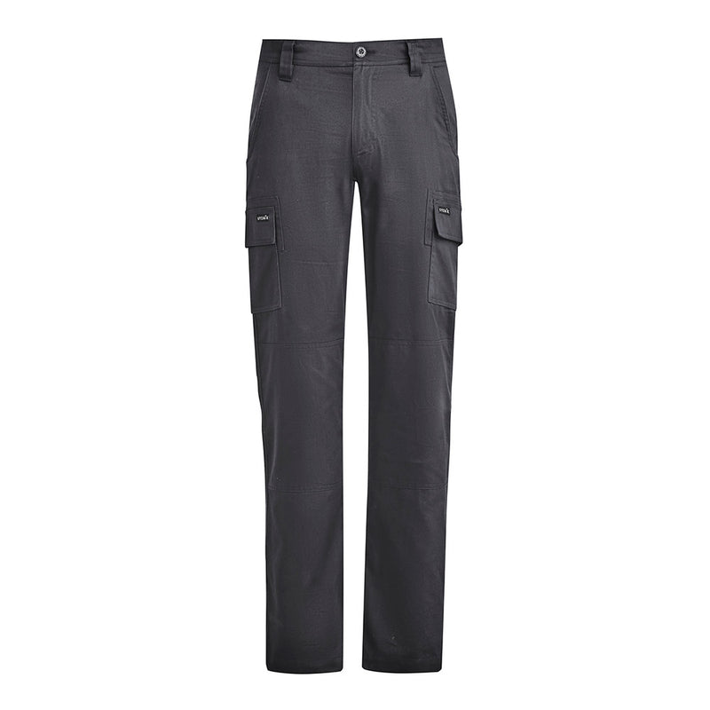 Load image into Gallery viewer, Syzmik Lightweight Drill Cargo Pant featuring two large cargo pockets, reinforced knees, and a modern slim fit design, ideal for workplace safety and durability in hot conditions.