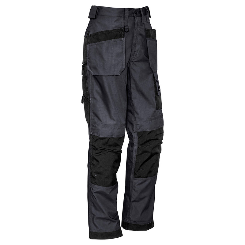 Load image into Gallery viewer, Syzmik Ultralite Multi Pocket Pant showcasing versatile swing-away pockets for tool storage, crafted from a durable polyester-cotton ripstop blend with Cordura® patches, ideal for active workplace settings.