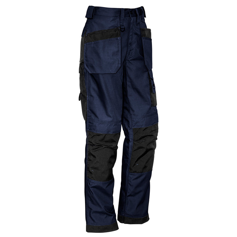 Load image into Gallery viewer, Syzmik Ultralite Multi Pocket Pant featuring swing away pockets for tool storage, crafted from a durable Polyester-Cotton Ripstop blend with Cordura® patches, ideal for active work environments.