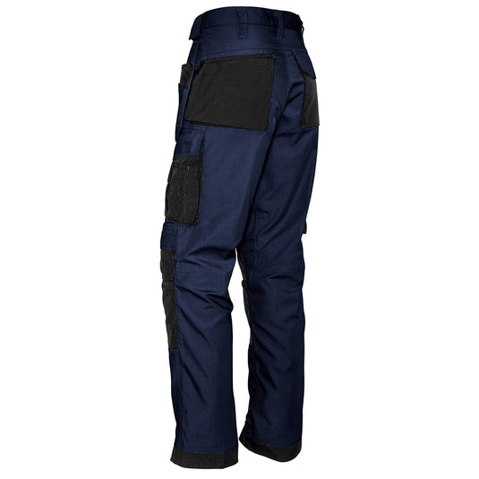 Syzmik Ultralite Multi Pocket Pant featuring Cordura® patches and swing away pockets for tool storage, ideal for safety workwear. Perfectly combines durability with lightweight fabric construction.