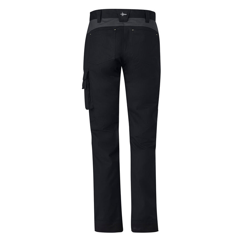 Load image into Gallery viewer, Syzmik Streetworx Tough Pant featuring a modern straight fit with reinforced knees, multiple pockets including a mobile phone pocket with Phone Guard Technology, ideal for workwear in safety environments.