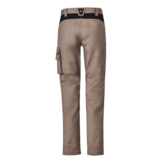 Syzmik Streetworx Tough Pant, featuring durable stretch fabric with knee reinforcement, multiple pockets including a mobile phone pocket, and a modern straight fit, ideal for safety and workwear environments.