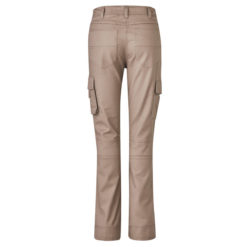 Load image into Gallery viewer, Syzmik Womens Rugged Cooling Cargo Pant featuring multiple pockets, reinforced stress points, and a modern fit, showcased with focus on its functional design ideal for active and safety-conscious work environments.
