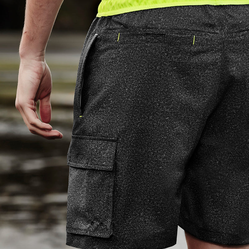 Load image into Gallery viewer, Syzmik Streetworx Stretch Board Short features lightweight, quick-dry fabric with multiple pockets and a contrast drawstring waist, ideal for active work environments or casual surf sessions.