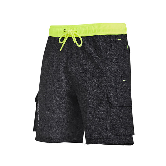 Syzmik Streetworx Stretch Board Short, designed for workplace and surf versatility, features multiple pockets with drainage, reinforced stress points, and a concealable drawstring waist, ideal for New Zealand's active safety needs.