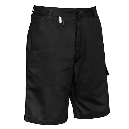 Syzmik Rugged Cooling Vented Short featuring a modern fit with six multifunctional pockets, reinforced stress points, and a plastic “D” hoop, ideal for workplace durability and safety.