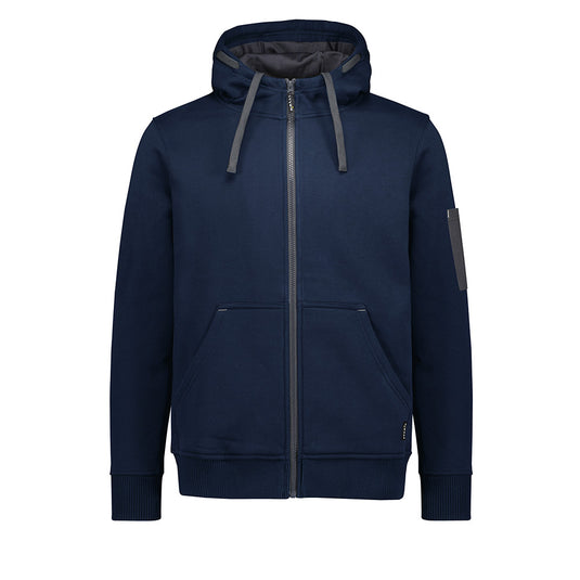 Syzmik Unisex Zip Front Multi-Pocket Hoodie showcasing durable design with heavy-weight fabric, full zip, and multiple pockets, ideal for safety and workwear needs.