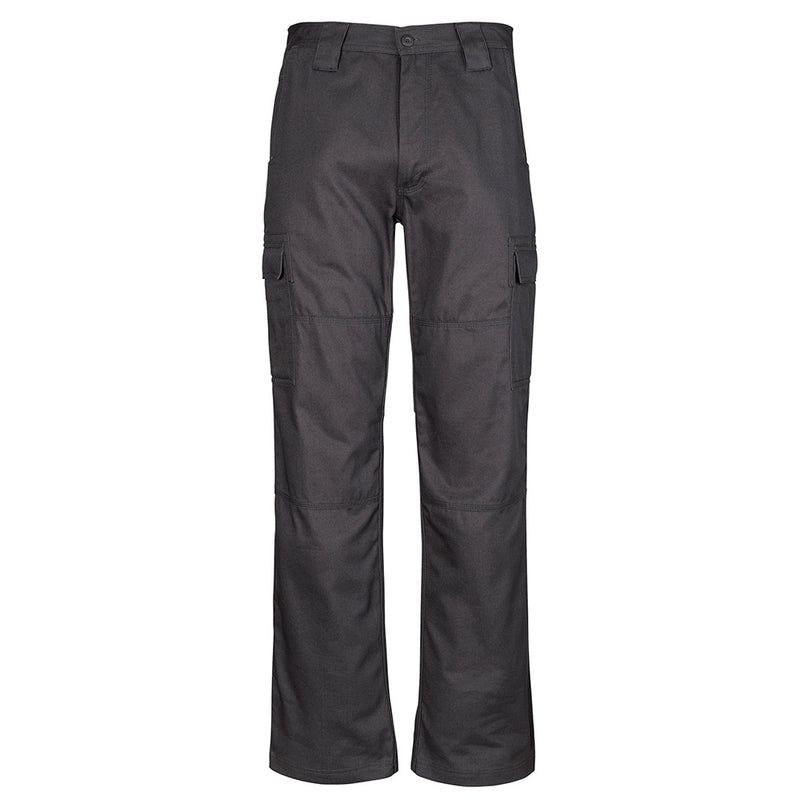 Load image into Gallery viewer, Syzmik Midweight Drill Cargo Pant featuring multiple pockets, reinforced knee patches, triple-stitched seams, and wide belt loops, designed for durability and comfort, ideal for active safety and work environments.