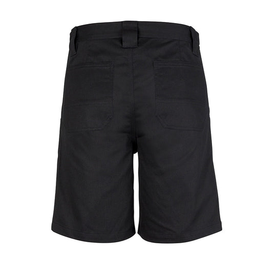 Syzmik Plaint Utility Short features durable 280 GSM cotton twill, reinforced pockets, a plastic D ring, and triple-stitched seams, ideal for tough jobs and active safety needs.