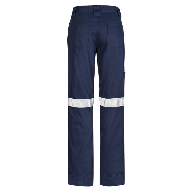 Load image into Gallery viewer, Syzmik Womens Taped Utility Trouser featuring reflective tape, reinforced heel and pocket patches, wide belt loops, and triple-stitched seams, ideal for workplace safety and durability.