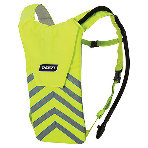 Thorzt Hydration Backpack Yellow 3 Litre designed for active workers, features a slimline design with a 3.0L capacity, ensuring easy access to hydration during long hours on the job.