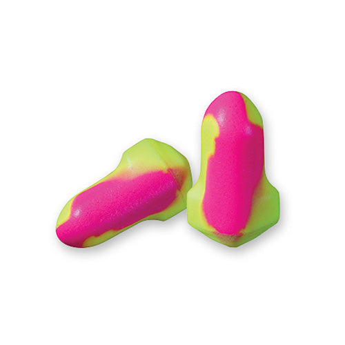Esko Vortex T-Shaped Uncorded Earplugs Class 5, shown in a close-up, feature a comfortable low-pressure polyurethane foam design for noise reduction and long wear, ideal for workplace safety.