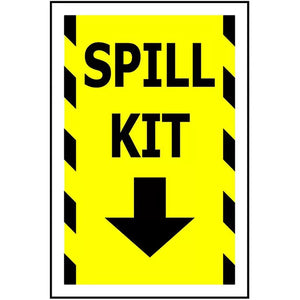 Spill Kit Yellow Sign 240 x 340 ACM image