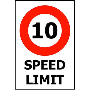 10 Speed Limit Sign: 240 x 340 ACM image