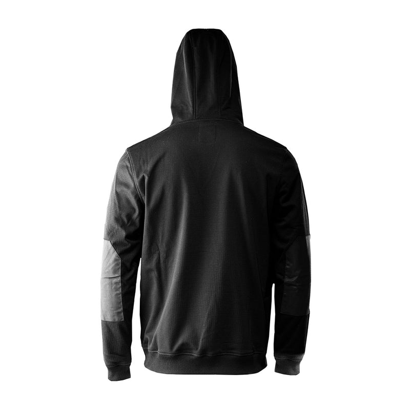 Load image into Gallery viewer, FXD WF-1 Water Resistant Work Hoodie featuring a hood, worn by a person. This windproof, water-resistant outerwear showcases advanced fleece technology, ideal for safety-focused work environments.