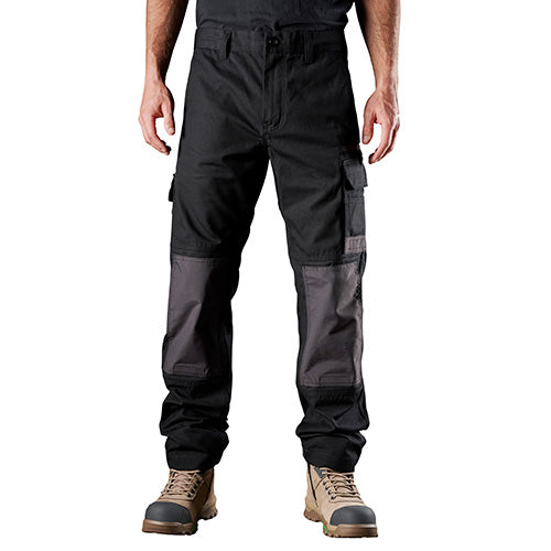 FXD WP-1 Original Work Pant showcased on a standing model, highlighting durable construction with Tensile280™ cotton canvas and DURA500™ abrasion panels, ideal for workplace safety and reliability.