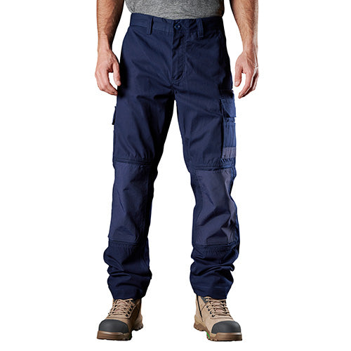 FXD WP-1 Original Work Pant showcased on a standing man, highlighting durable DURA500™ abrasion panels and Tensile280™ cotton canvas, suitable for safety and workplace environments.