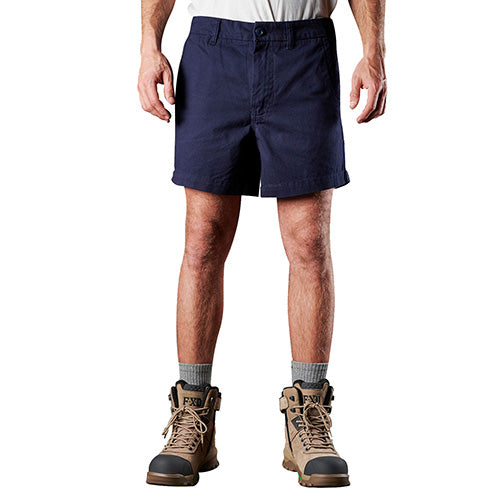 Load image into Gallery viewer, FXD WS-2 Short Work Shorts worn by a man, featuring durable DURA500™ abrasion panels, ideal for safety and workplace environments. Perfect for those seeking robust and reliable workwear.