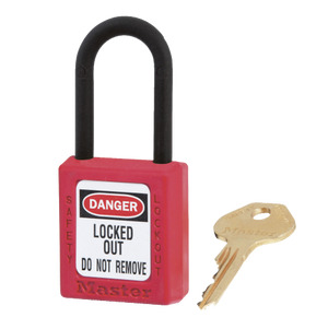 Master Lock 0406 Dielectric Safety Padlock Red image