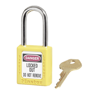 Master Lock 0410 Safety Padlock Yellow image