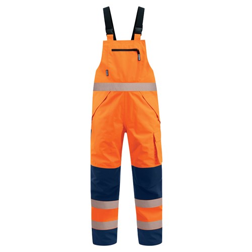 Bison Extreme Bib Overtrouser, Orange/Navy