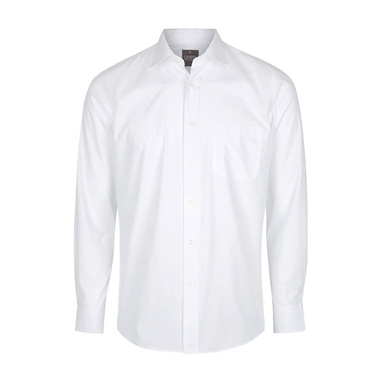 Nicholson Mens Premium Poplin Long Sleeve Shirt