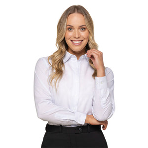 Gloweave Womens Bell Textured Mini Check Long Sleeve Shirt image