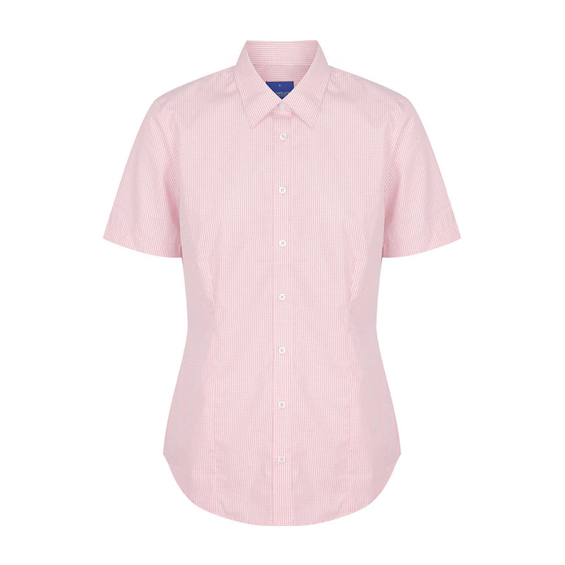 Load image into Gallery viewer, Westgarth Women&#39;s Gingham Short Sleeve Shirt
