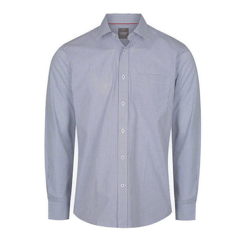 Load image into Gallery viewer, Fawkner Micro Check Long Sleeve Shirt
