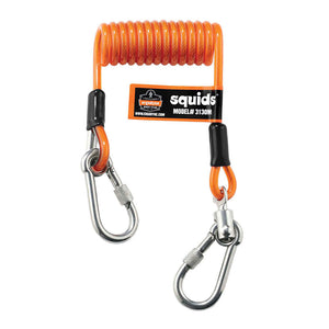 Ergodyne Squids 3130M Coiled Cable Lanyard 2.26kg, Orange image