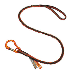 Ergodyne Squids 3100F(x) Single Carabiner Tool Lanyard 4.5kg, Orange/Grey image