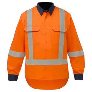 Bison TTMC X-Back Cotton Long Sleeve Shirt, Orange image