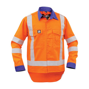 Arcguard 11 Cal TTMC Long Sleeve Shirt, Royal Blue/Orange image