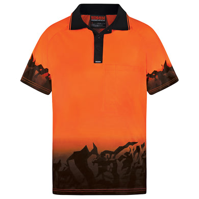 Bison Hi Vis Polyester Polo Shirt