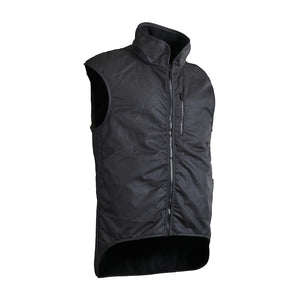 Oilskin Wax Black Sleeveless Vest image