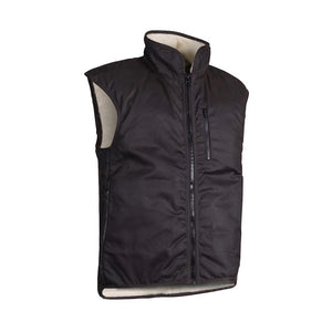 Styx Mill Oilskin Brown Shearling Lined Vest (No Tail) image