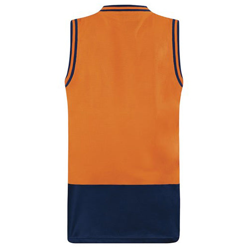 Load image into Gallery viewer, Bison Singlet Day Only, Orange/Navy
