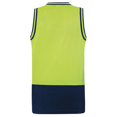 Load image into Gallery viewer, Bison Singlet Day Only, Yellow/Navy
