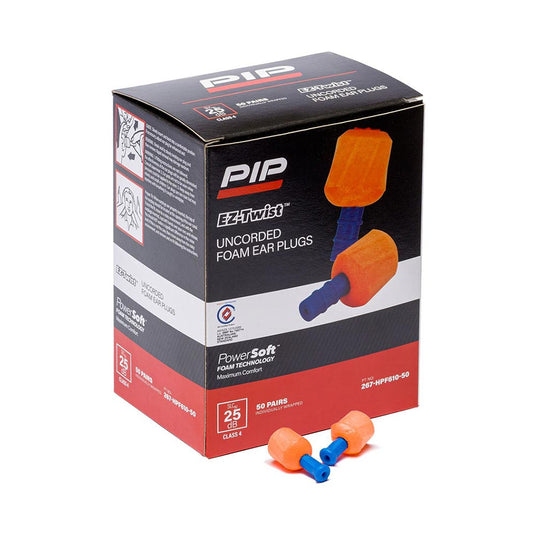Powersoft Ez-Twist Hybrid Earplugs, Uncorded: Box/50