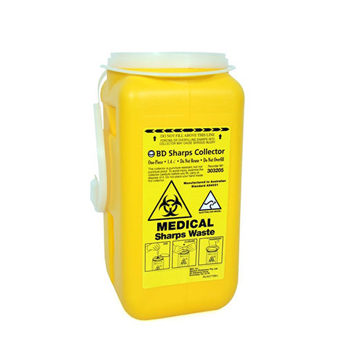 BD Sharps Disposal Container One-Piece 1.4 Litre