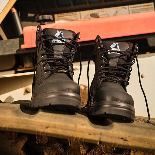 Steel Blue Southern Cross Zip Safety Boots, Black