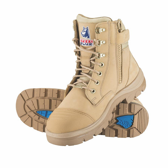 Steel Blue Southern Cross Zip Safety Boots, Sand