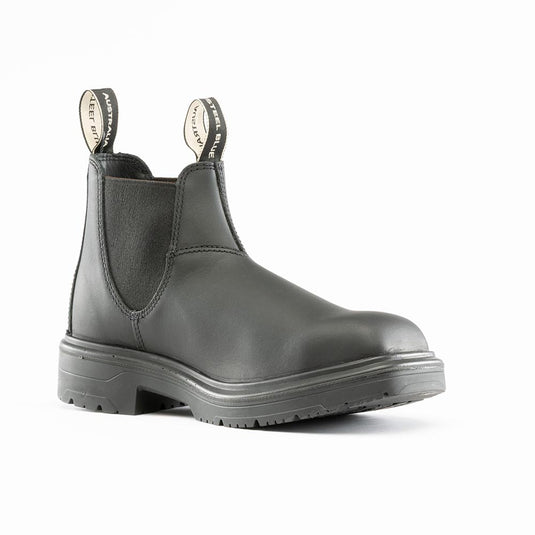 Steel Blue Hobart Square Toe Safety Boots, Black