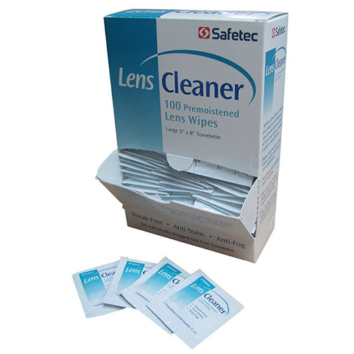 Safetec Lens Cleaning Wipes Box/100